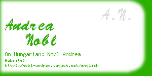 andrea nobl business card